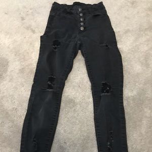 High-rise ankle jeggings